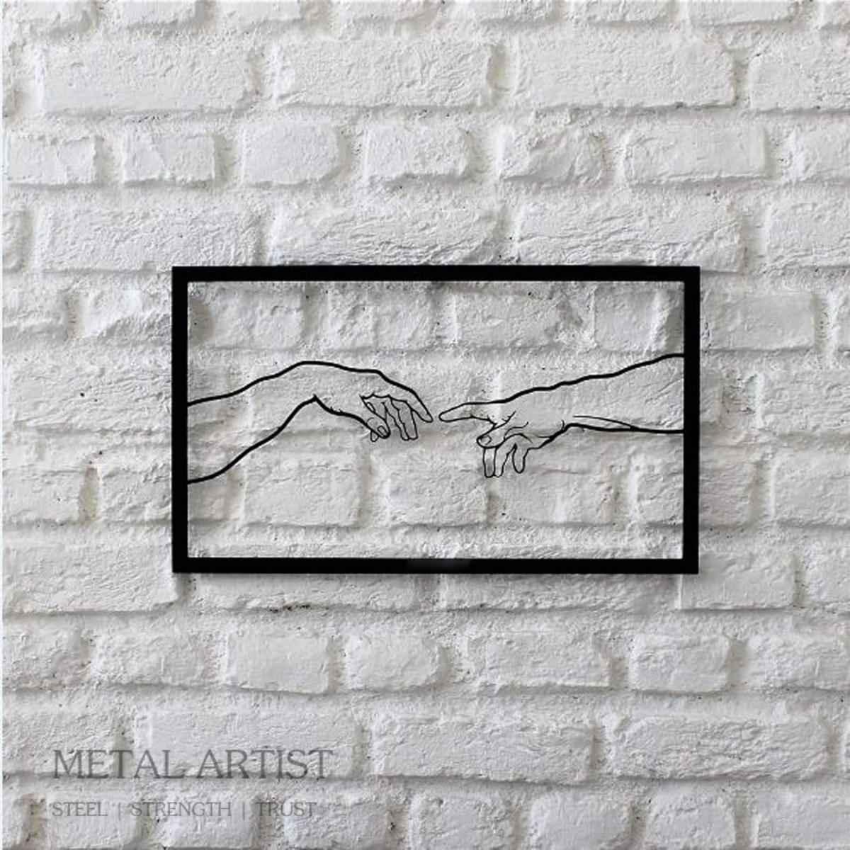 Creation Hand Metal Wall Art | Metal Wall Decor - Metal Artist
