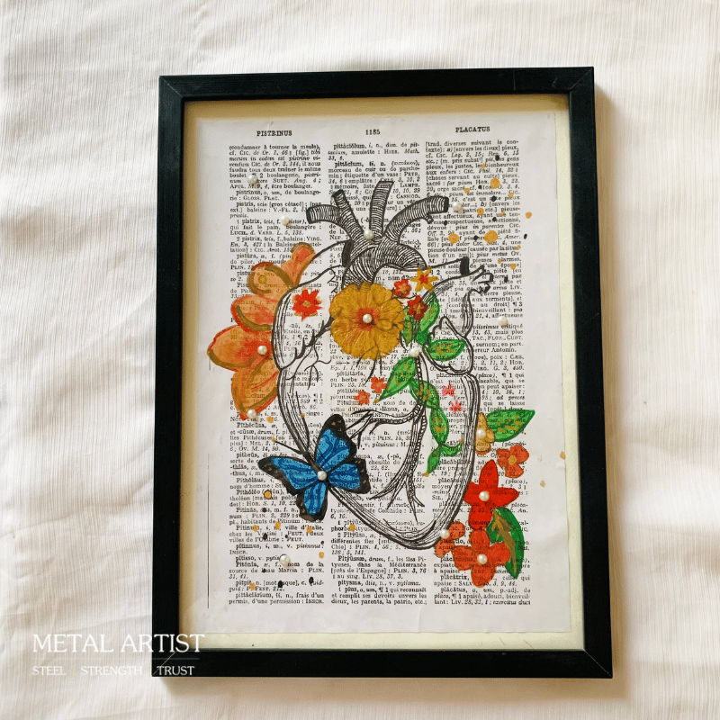 Handmade Body Talk Medical Art Pack of 6 Framed