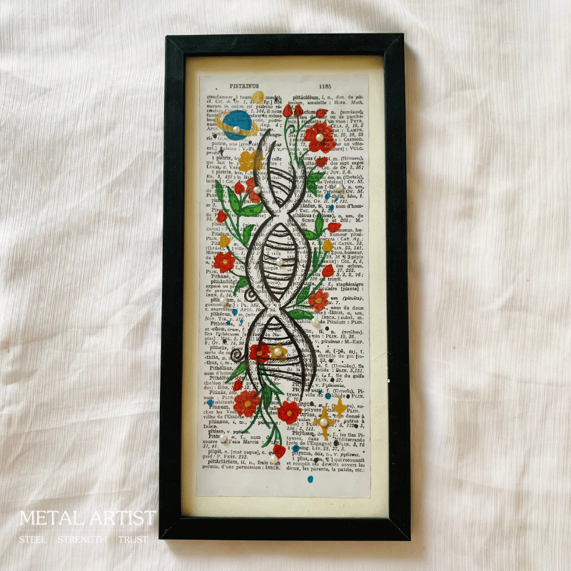 Handmade Body Talk Medical Art Pack of 6 Framed