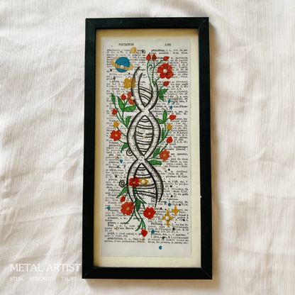Handmade Body Talk Medical Art Pack of 6 Framed