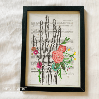 Handmade Body Talk Medical Art Pack of 6 Framed