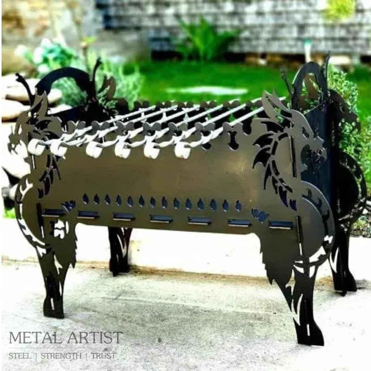 Metal Angeethi | Metal Dragon BBQ Grill 