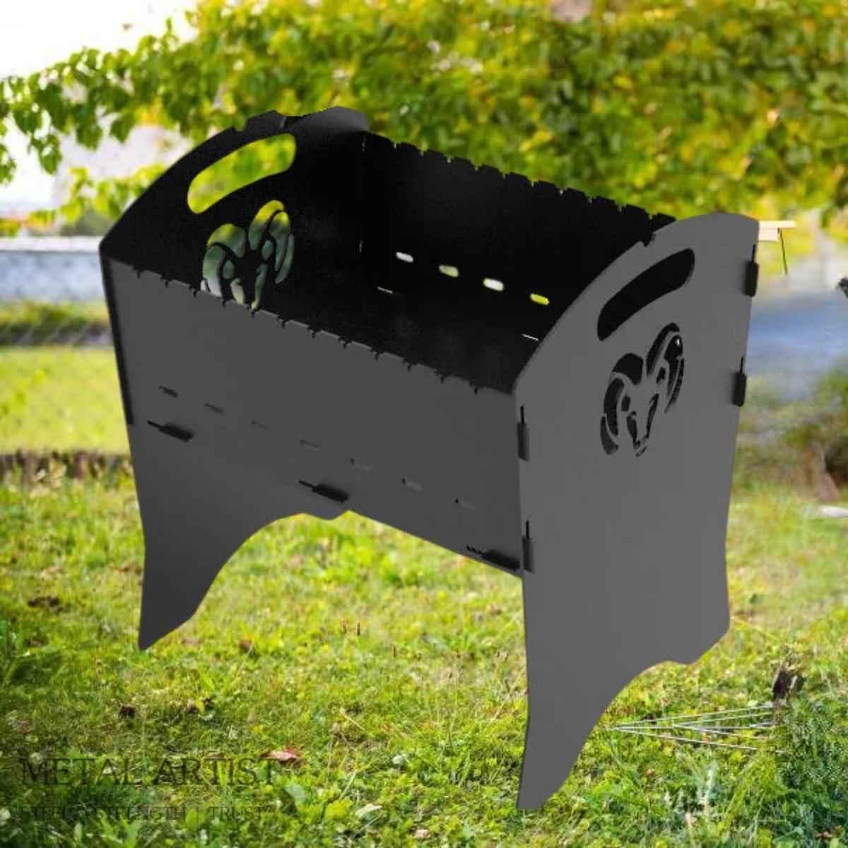 Metal Foldable Angeethi | Metal BBQ Grill