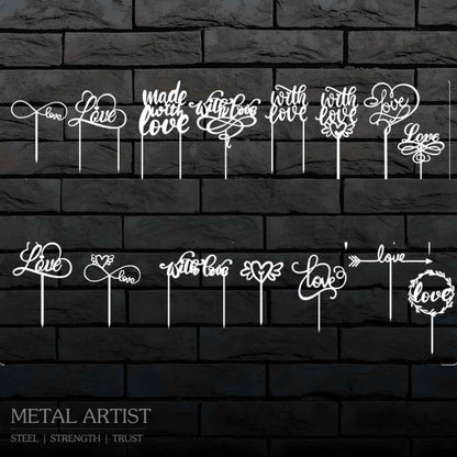 Stainless Steel Customized Birthday Toppers  Event Toppers