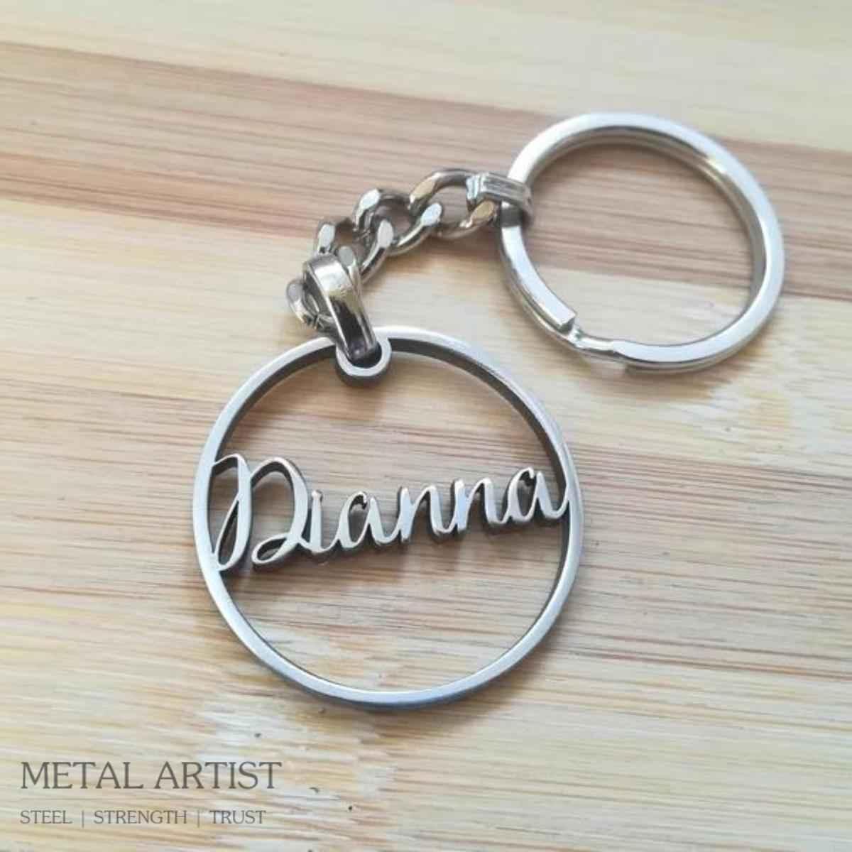 Stainless Steel Customized Name Keychain