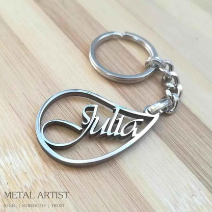 Stainless Steel Customized Name Keychain