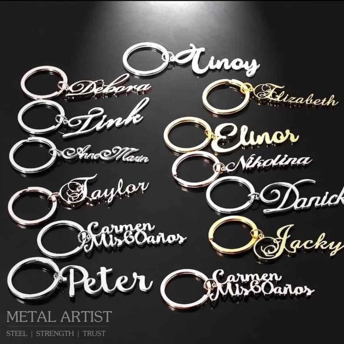 Stainless Steel Customized Name Keychain
