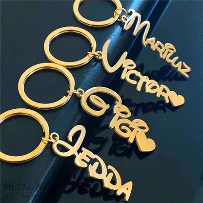 Stainless Steel Customized Name Keychain