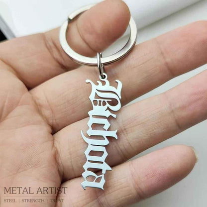 Stainless Steel Customized Name Keychain