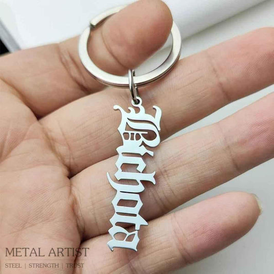Stainless Steel Customized Name Keychain