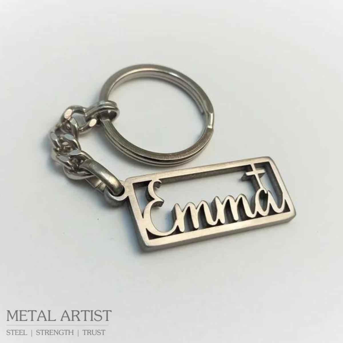 Stainless Steel Customized Name Keychain