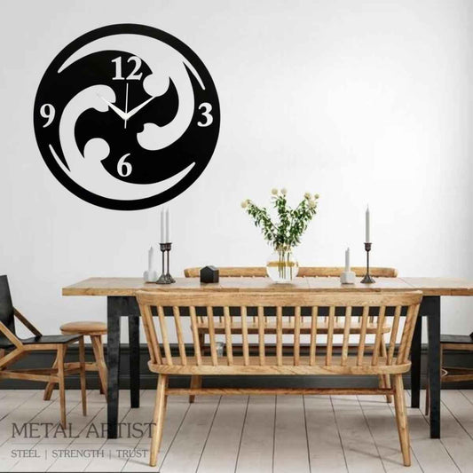 Wheel Art Metal Wall Clock