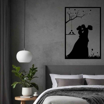 Couple Metal Wall Art | Wall Decor - Metal Artist