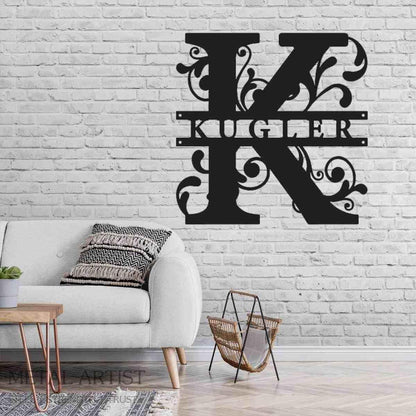 Customizable Metal Name Sign | Personalized Word Art for Walls - Metal Artist