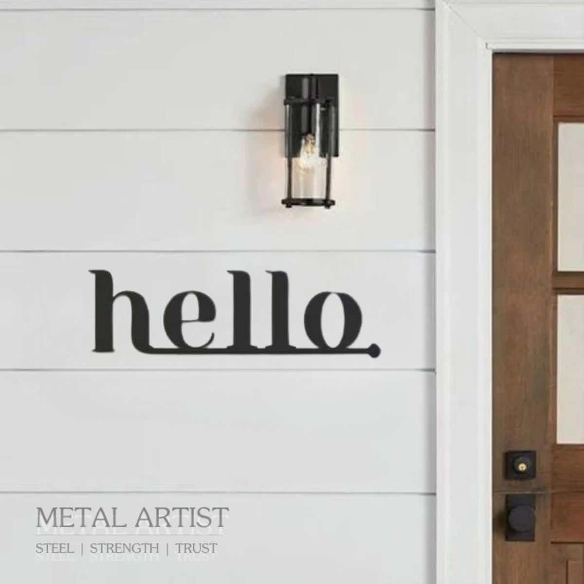 Personalized House Name Plate Designs - Metal Artist