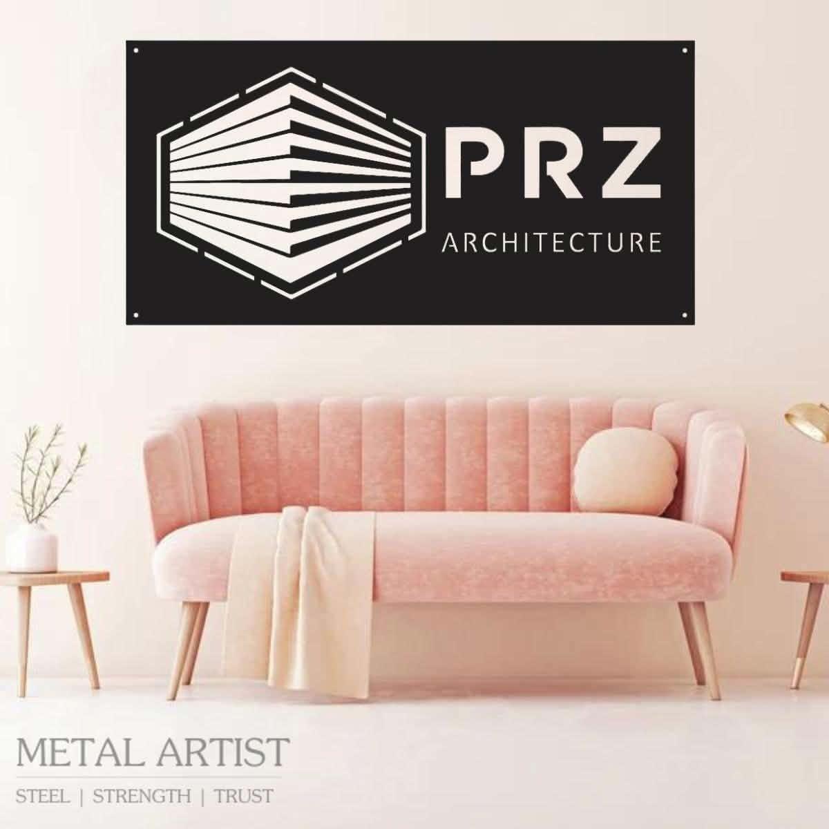 Personalized Logos for Walls | Custom Text Metal Sign - Metal Artist