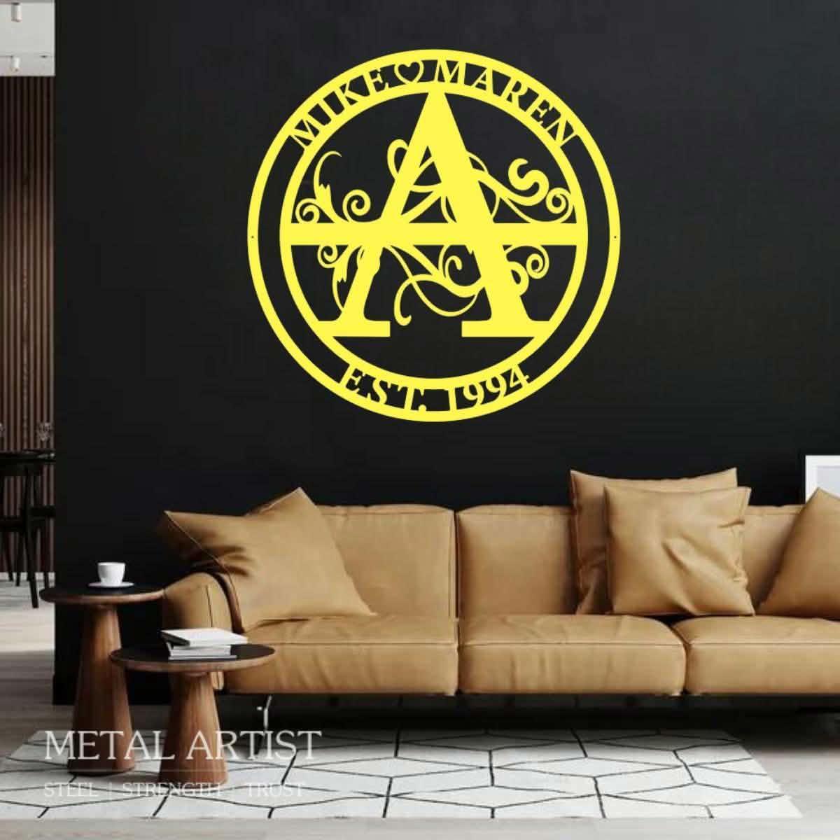 Personalized Logos for Walls | Custom Text Metal Sign - Metal Artist
